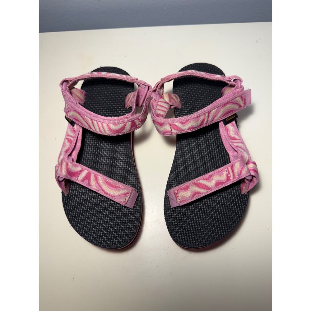 Teva Kids Pink Wave Sport Sandals Size 3 Toddler Adjustable Straps